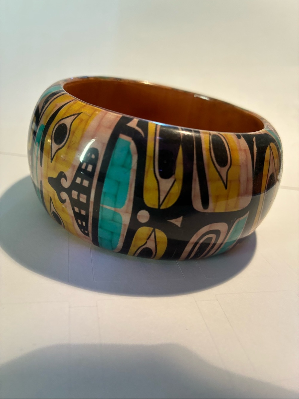 Brown bear totem wood bangle Bracelet my Ryan Cranmer